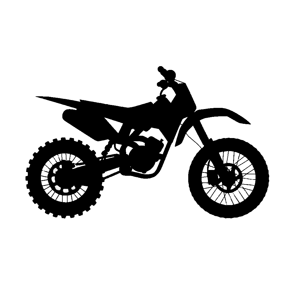 Dirtbike silhouette